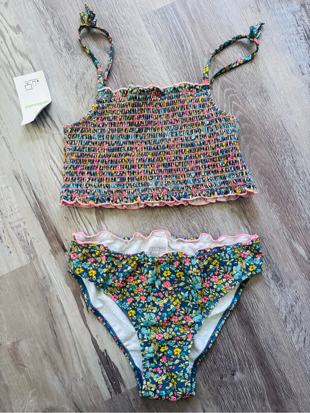 VERT BAUDET 10/12  Two-Piece bikini Swimsuit